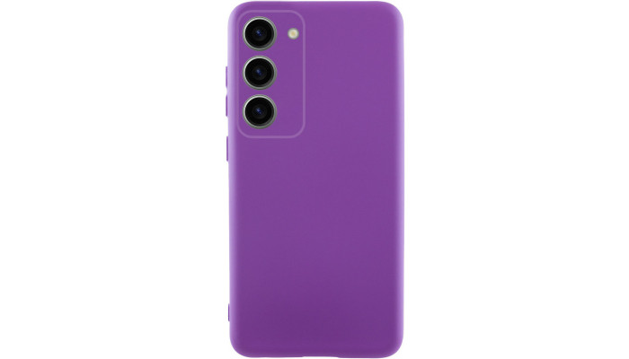 Чехол Silicone Cover Lakshmi Full Camera (AA) для Samsung Galaxy S24 FE Фиолетовый / Purple - фото