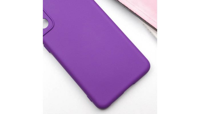 Чехол Silicone Cover Lakshmi Full Camera (AA) для Samsung Galaxy S24 FE Фиолетовый / Purple - фото