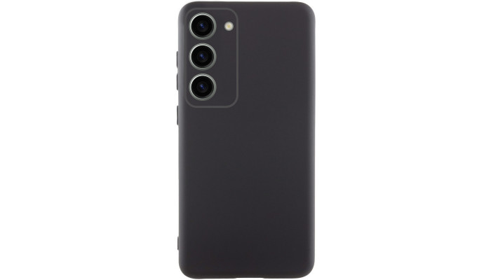 Чехол Silicone Cover Lakshmi Full Camera (AA) для Samsung Galaxy S24 FE Черный / Black - фото