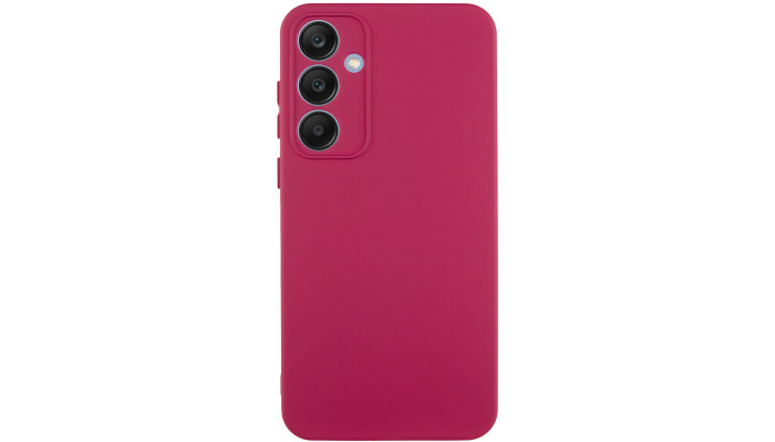 Чохол Silicone Cover Lakshmi Full Camera (AA) для Samsung Galaxy S24 FE Бордовий / Marsala - фото