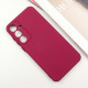 Чохол Silicone Cover Lakshmi Full Camera (AA) для Samsung Galaxy S24 FE Бордовий / Marsala - фото