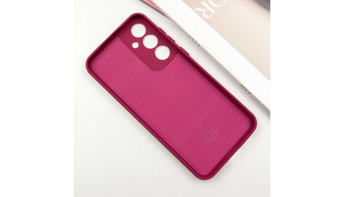 Чохол Silicone Cover Lakshmi Full Camera (AA) для Samsung Galaxy S24 FE Бордовий / Marsala - фото