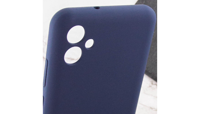 Чохол Silicone Cover Lakshmi Full Camera (AA) для Samsung Galaxy A06 Синій / Midnight blue - фото