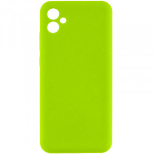 Чохол Silicone Cover Lakshmi Full Camera (AA) для Samsung Galaxy A06 Салатовий / Neon green