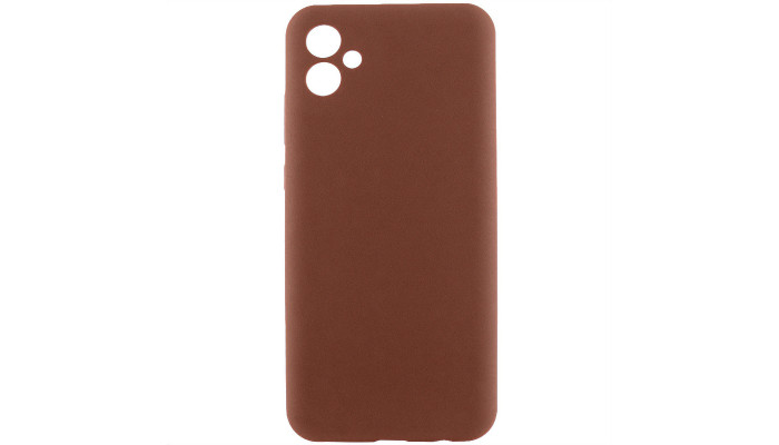 Чехол Silicone Cover Lakshmi Full Camera (AA) для Samsung Galaxy A06 Коричневый / Brown - фото