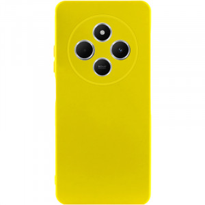 Чехол Silicone Cover Lakshmi Full Camera (AA) для Xiaomi Redmi 14C Желтый / Flash