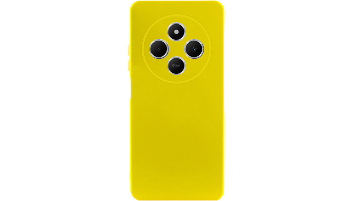 Чохол Silicone Cover Lakshmi Full Camera (AA) для Xiaomi Redmi 14C Жовтий / Flash - фото