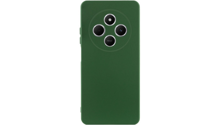 Чехол Silicone Cover Lakshmi Full Camera (AA) для Xiaomi Redmi 14C / Poco C75 Зеленый / Dark green - фото