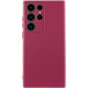 Чехол Silicone Cover Lakshmi Full Camera (AA) для Samsung Galaxy S25 Ultra Бордовый / Marsala - фото