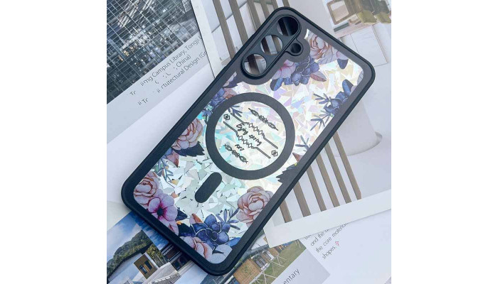 TPU+PC чохол Secret Flower для Samsung Galaxy A25 5G Black - фото