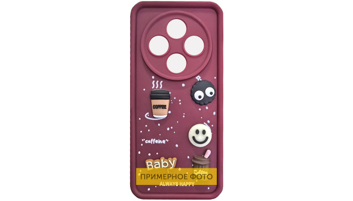 Чехол TPU Toys Case для Xiaomi Redmi 12 Red / Always Happy - фото