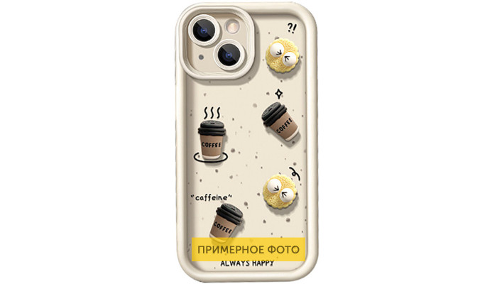 Чехол TPU Toys Case для Xiaomi Redmi 13C / Poco C65 Sand / Always Happy - фото