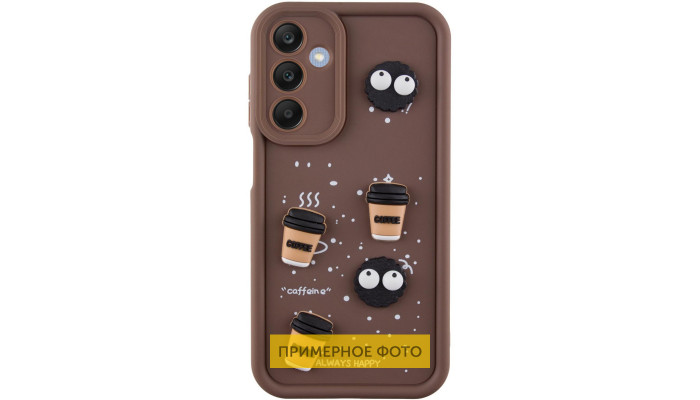 Чехол TPU Toys Case для Samsung Galaxy A15 4G/5G Brown / Always Happy - фото