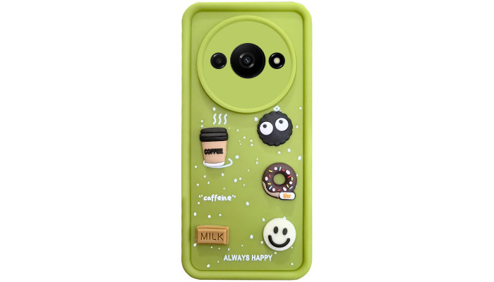 Чохол TPU Toys Case для Xiaomi Redmi A3 Light Green / Always Happy - фото