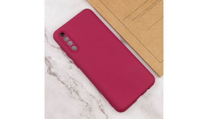 Чохол TPU GETMAN Liquid Silk Full Camera для Samsung Galaxy A50 (A505F) / A50s / A30s Бордовий / Marsala - фото