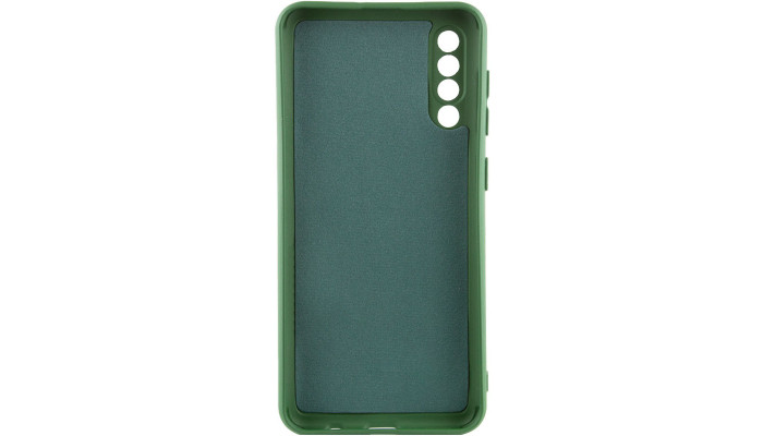 Чехол TPU GETMAN Liquid Silk Full Camera для Samsung Galaxy A50 (A505F) / A50s / A30s Зеленый / Dark green - фото