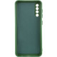 Чехол TPU GETMAN Liquid Silk Full Camera для Samsung Galaxy A50 (A505F) / A50s / A30s Зеленый / Dark green - фото