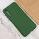 Чехол TPU GETMAN Liquid Silk Full Camera для Samsung Galaxy A50 (A505F) / A50s / A30s Зеленый / Dark green - фото