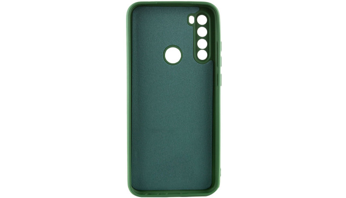 Чохол TPU GETMAN Liquid Silk Full Camera для Xiaomi Redmi Note 8T Зелений / Dark green - фото