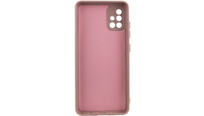 Чохол TPU GETMAN Liquid Silk Full Camera для Samsung Galaxy A51 Рожевий / Pink Sand - фото