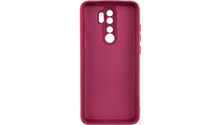 Чехол TPU GETMAN Liquid Silk Full Camera для Xiaomi Redmi 9 Бордовый / Marsala - фото