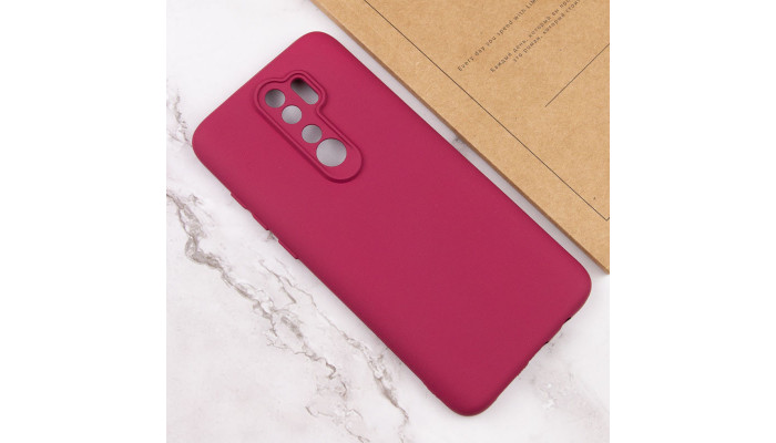 Чехол TPU GETMAN Liquid Silk Full Camera для Xiaomi Redmi 9 Бордовый / Marsala - фото