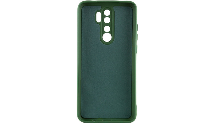 Чохол TPU GETMAN Liquid Silk Full Camera для Xiaomi Redmi 9 Зелений / Dark green - фото