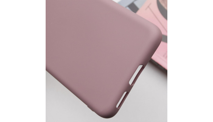 Чехол TPU GETMAN Liquid Silk Full Camera для Samsung Galaxy S21 Розовый / Pink Sand - фото