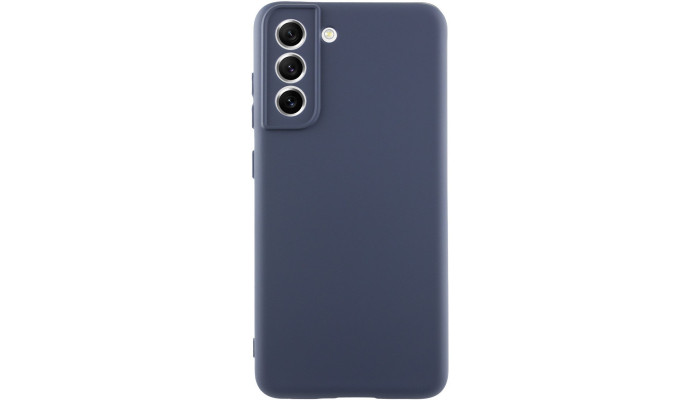 Чохол TPU GETMAN Liquid Silk Full Camera для Samsung Galaxy S21 Синій / Midnight Blue - фото