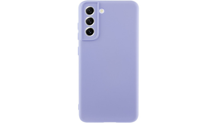 Чехол TPU GETMAN Liquid Silk Full Camera для Samsung Galaxy S21 Сиреневый / Dasheen - фото