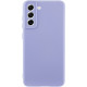 Чехол TPU GETMAN Liquid Silk Full Camera для Samsung Galaxy S21 Сиреневый / Dasheen - фото