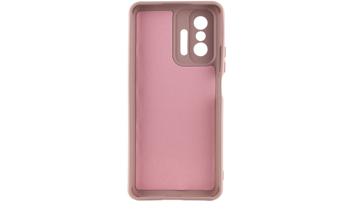 Чехол TPU GETMAN Liquid Silk Full Camera для Xiaomi 11T / 11T Pro Розовый / Pink Sand - фото