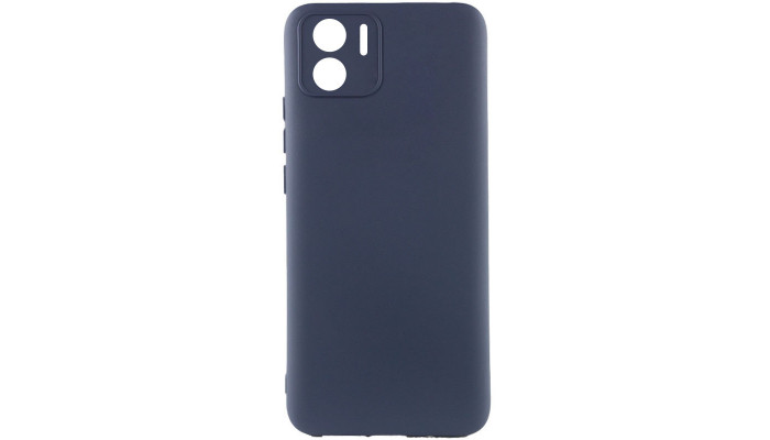 Чехол TPU GETMAN Liquid Silk Full Camera для Xiaomi Redmi A1 / A2 Синий / Midnight Blue - фото