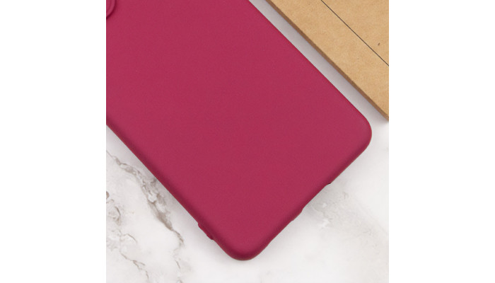 Чехол TPU GETMAN Liquid Silk для Xiaomi Redmi 13 4G / Poco M6 4G Бордовый / Marsala - фото