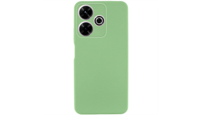 Чехол TPU GETMAN Liquid Silk для Xiaomi Redmi 13 4G / Poco M6 4G Зеленый / Pistachio - фото