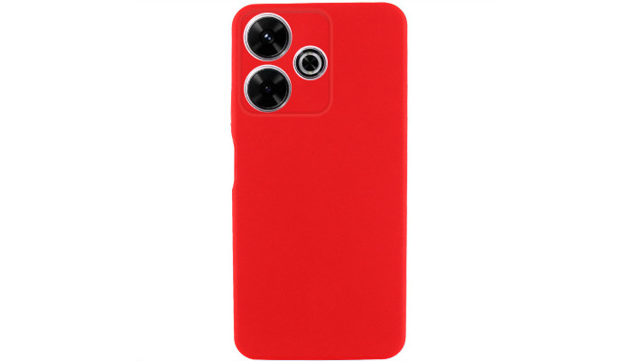 Чехол TPU GETMAN Liquid Silk для Xiaomi Redmi 13 4G / Poco M6 4G Красный / Red - фото