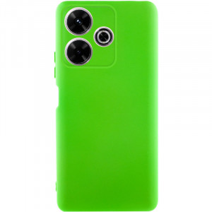 Чохол TPU GETMAN Liquid Silk для Xiaomi Redmi 13 4G / Poco M6 4G Салатовий / Neon Green