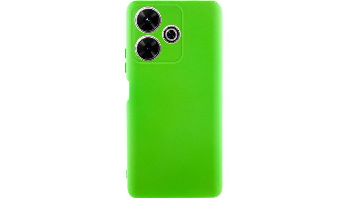 Чехол TPU GETMAN Liquid Silk для Xiaomi Redmi 13 4G / Poco M6 4G Салатовый / Neon Green - фото