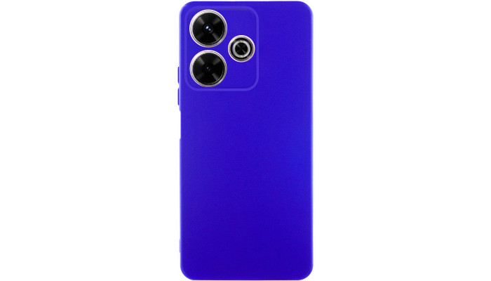 Чехол TPU GETMAN Liquid Silk для Xiaomi Redmi 13 4G / Poco M6 4G Синий / Iris - фото