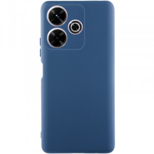 Чехол TPU GETMAN Liquid Silk для Xiaomi Redmi 13 4G / Poco M6 4G Синий / Navy Blue