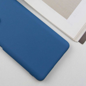 Чехол TPU GETMAN Liquid Silk Full Camera для Xiaomi Redmi 13 4G / Poco M6 4G Синий / Navy Blue