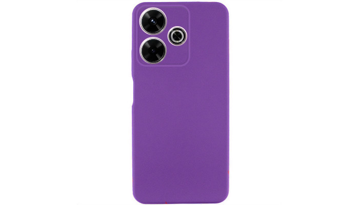 Чехол TPU GETMAN Liquid Silk для Xiaomi Redmi 13 4G / Poco M6 4G Фиолетовый / Purple - фото