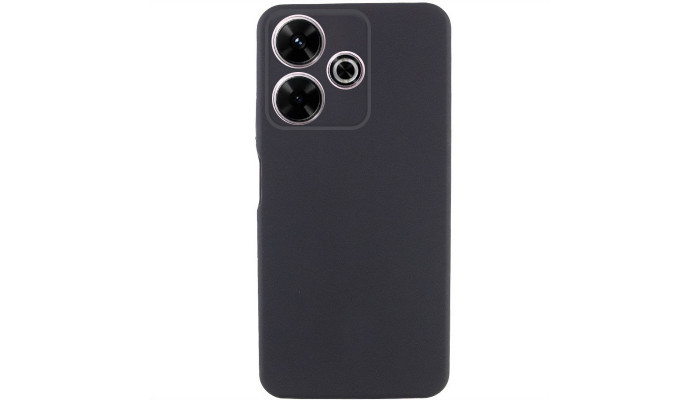 Чехол TPU GETMAN Liquid Silk для Xiaomi Redmi 13 4G / Poco M6 4G Черный / Black - фото