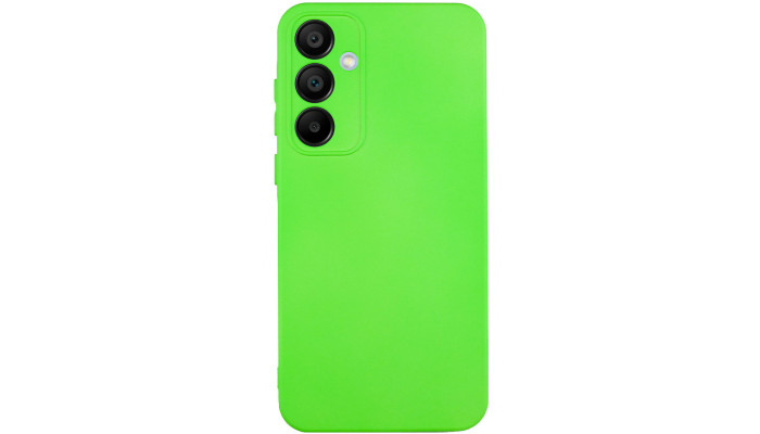 Чехол TPU GETMAN Liquid Silk Full Camera для Samsung Galaxy S24 FE Салатовый / Neon Green - фото