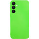 Чохол TPU GETMAN Liquid Silk Full Camera для Samsung Galaxy S24 FE Салатовий / Neon Green - фото