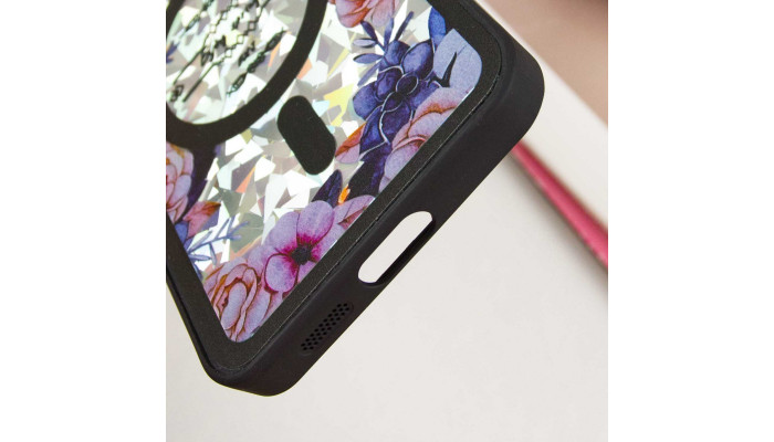 TPU+PC чохол Secret Flower для Samsung Galaxy S24 Black - фото