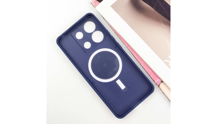 TPU+PC чехол Secret Flower для Xiaomi Poco X6 / Note 13 Pro 5G Navy Blue - фото