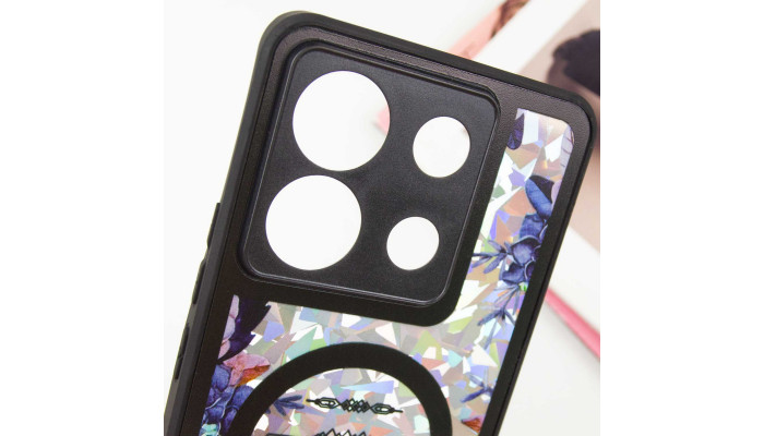 TPU+PC чохол Secret Flower для Xiaomi Poco X6 / Note 13 Pro 5G Black - фото