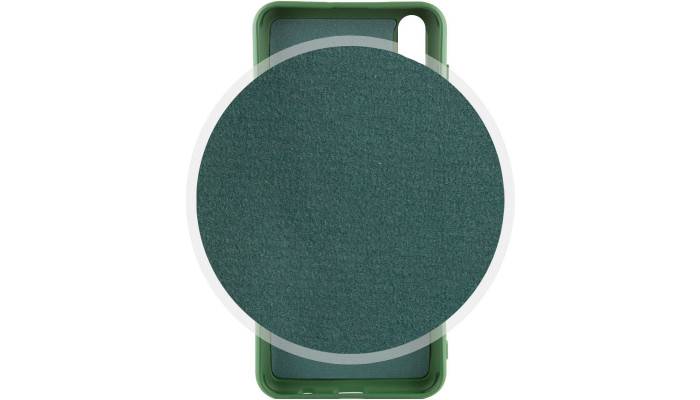 Чехол Silicone Cover Lakshmi (AA) для Samsung Galaxy A50 (A505F) / A50s / A30s Зеленый / Dark green - фото