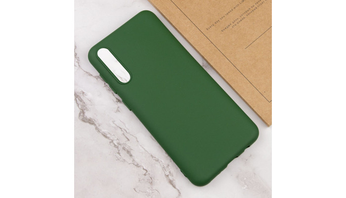 Чехол Silicone Cover Lakshmi (AA) для Samsung Galaxy A50 (A505F) / A50s / A30s Зеленый / Dark green - фото